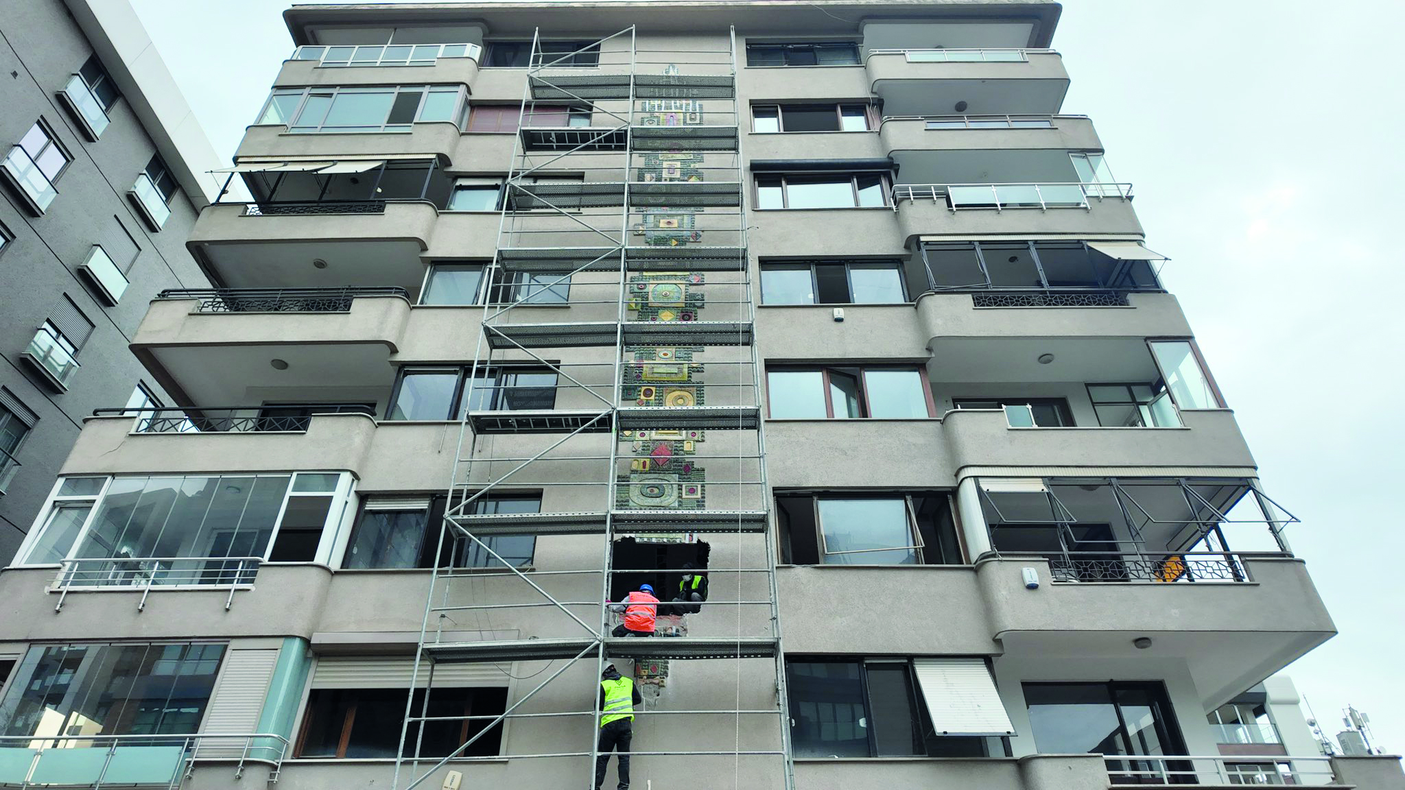 Kadıköy’de bina mozaikleri korunuyor